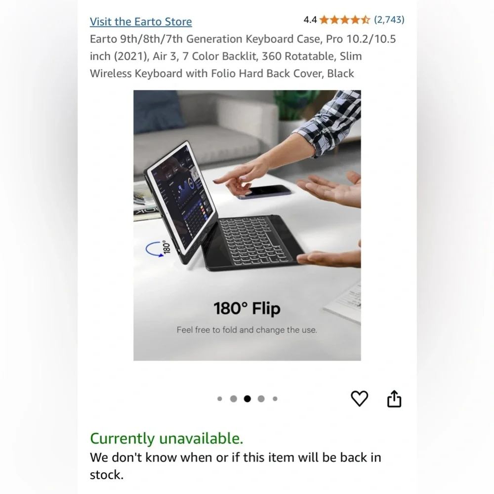 Sleek Black Tablet Keyboard with Protective Case